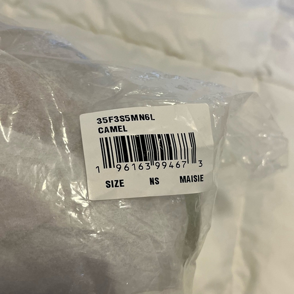 Michael Kors Maisie 2-in-1 Pebbled Leather Sling Pack Waist Bag Camel NWT - Picture 5 of 12